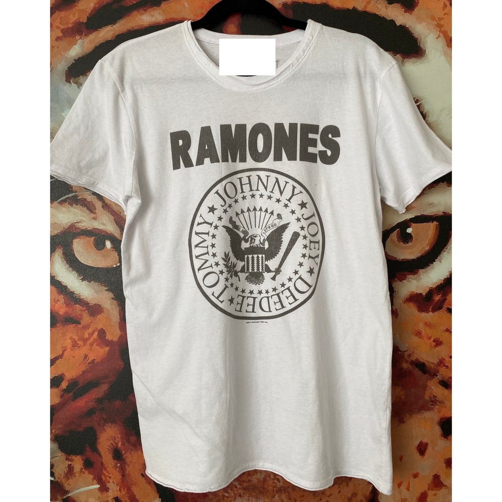 Retro Ramones T-shirt In White